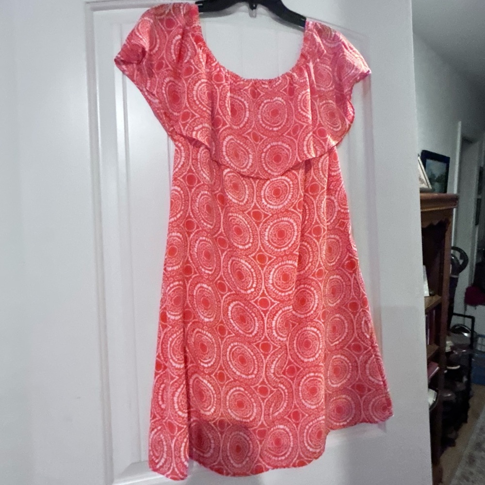 MICHAEL Michael Kors Coral and Pink Printed Dress